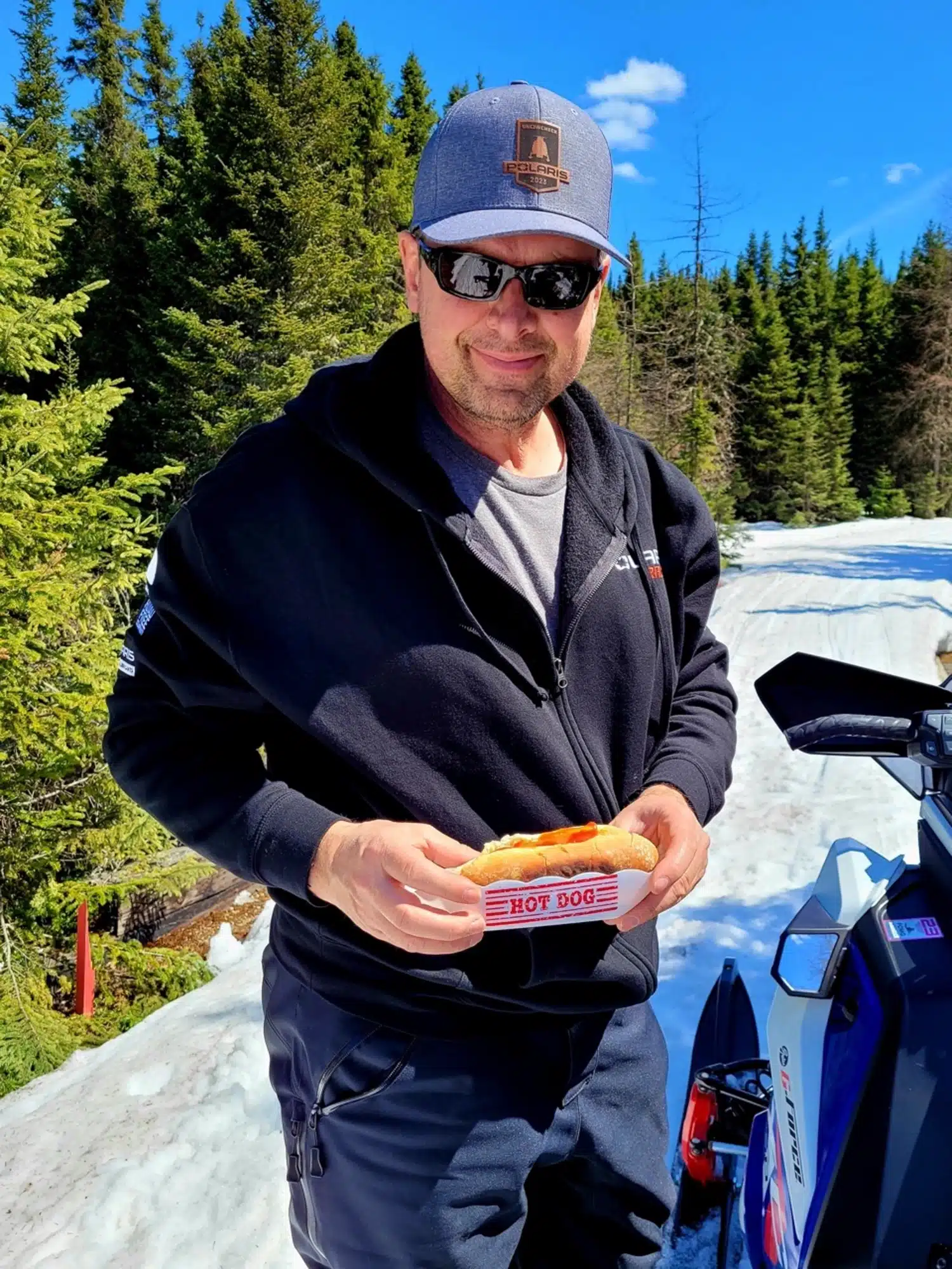 Dinner on the trail in spring