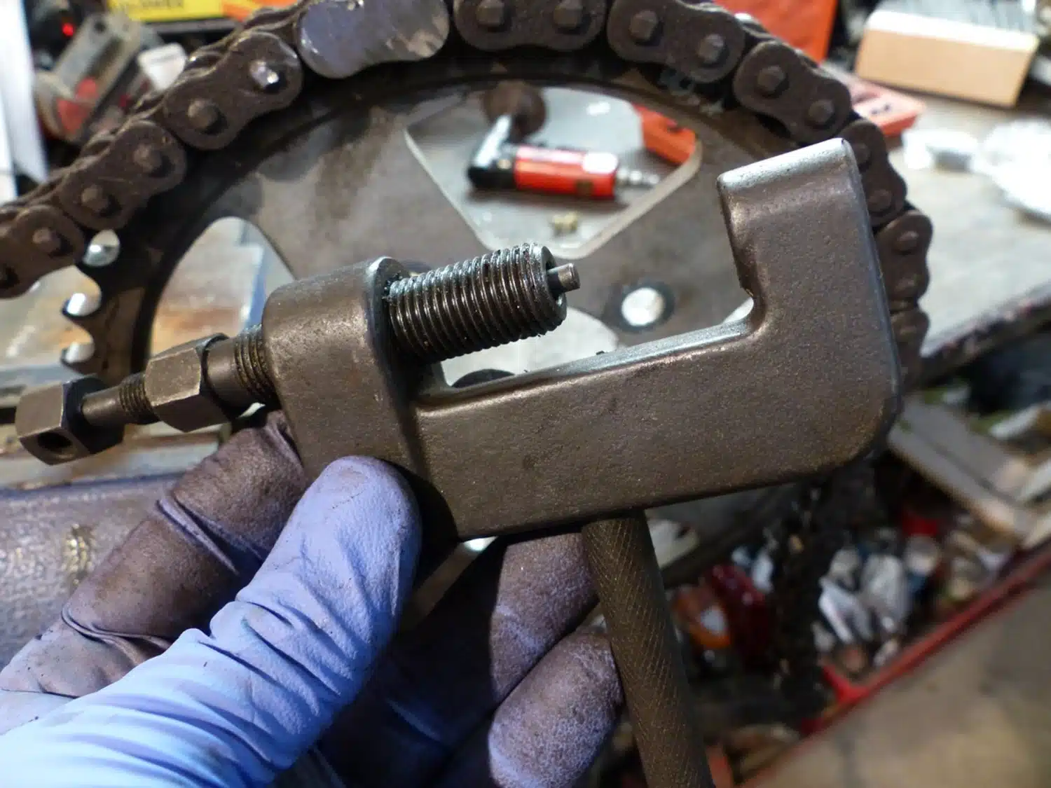 motorcycle chain repair