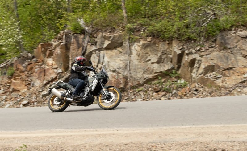 The Kove 800x PRO is competent on the road