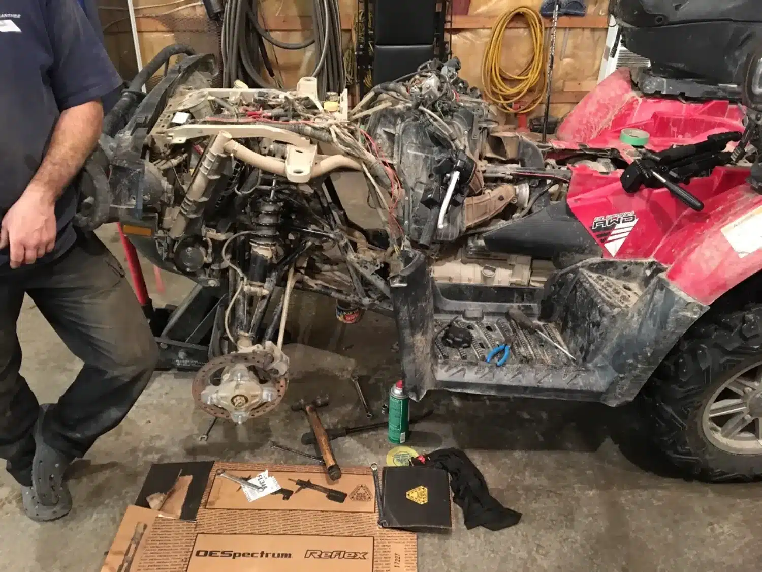 Backwoods creativity or Redneck way to get the mechanical job done!