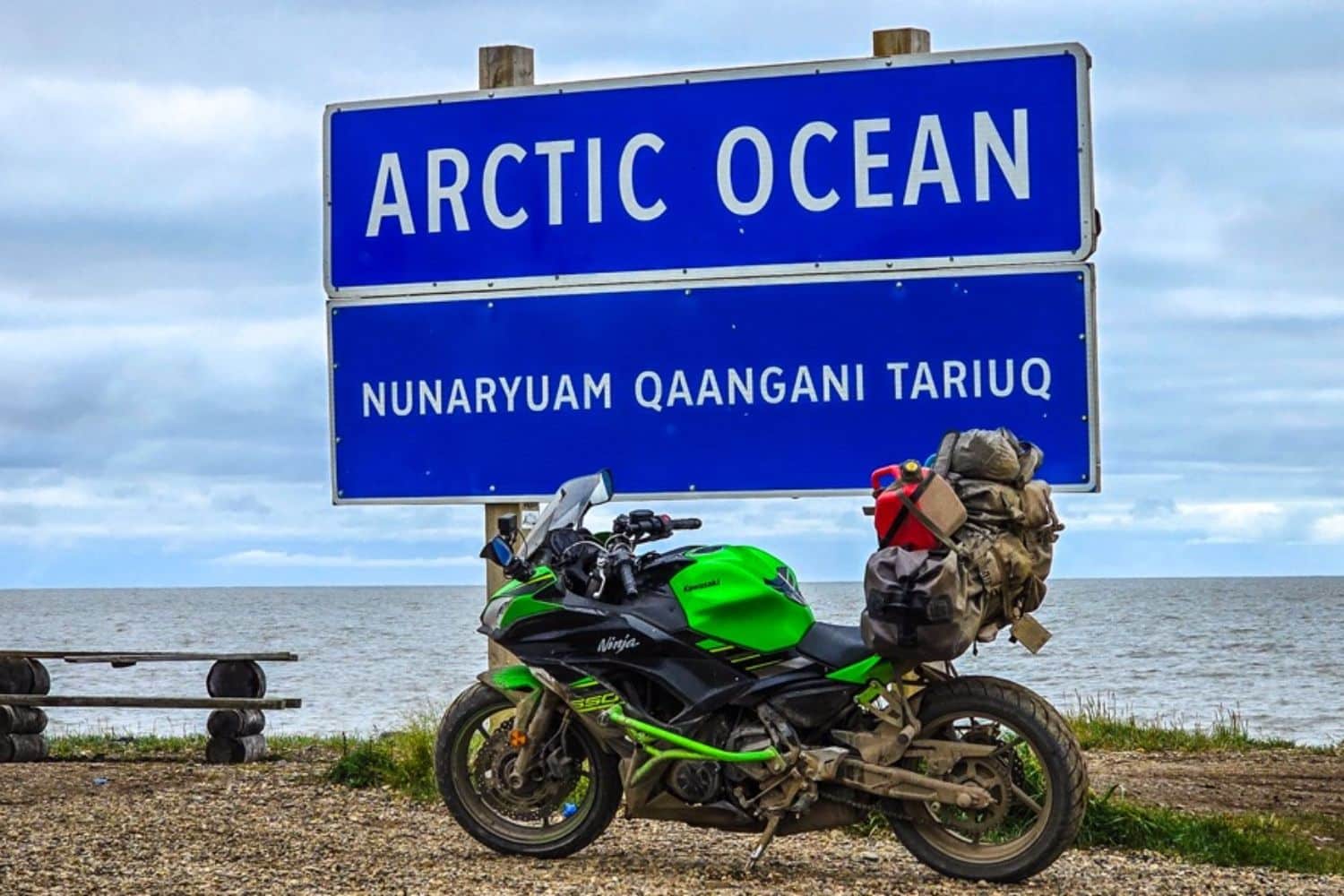 Arriving at the edge of the Arctic Ocean!