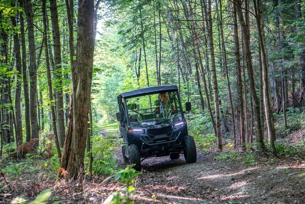 The UFORCE 800 XL is designed for work, but it's also great fun on the trails.