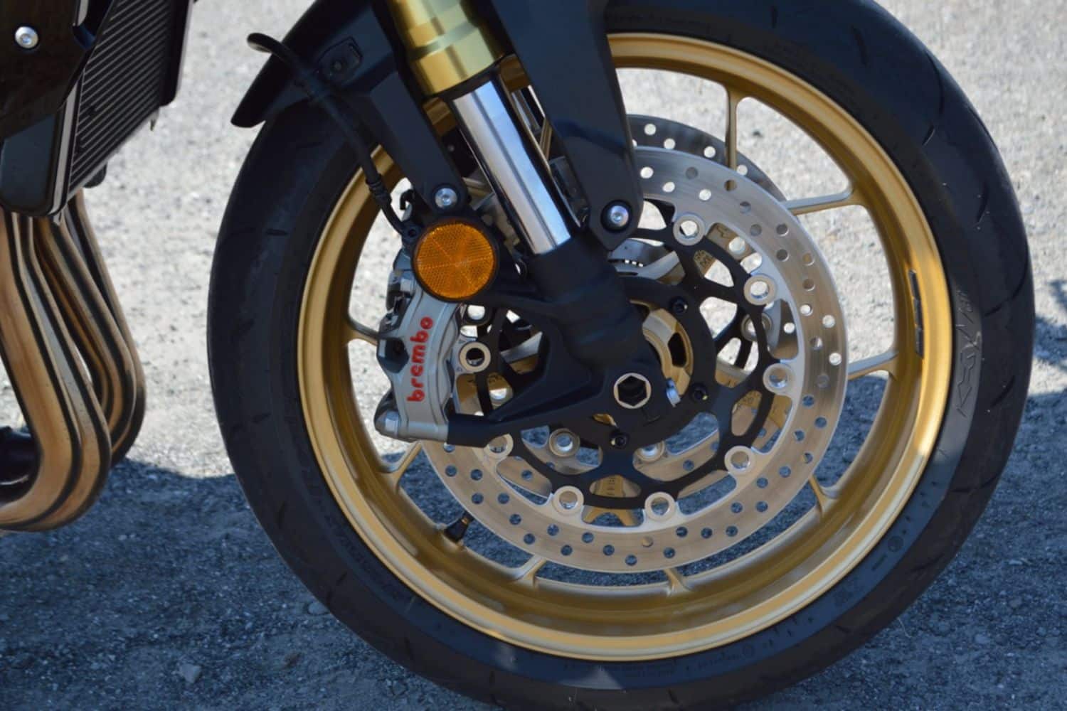 Brembo brakes for uncompromising braking.