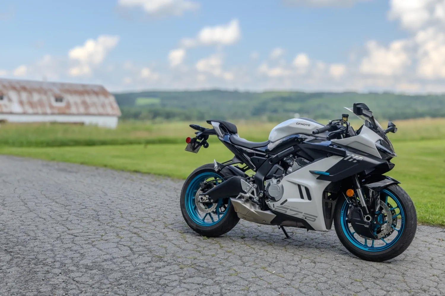 The fairing has sexy lines