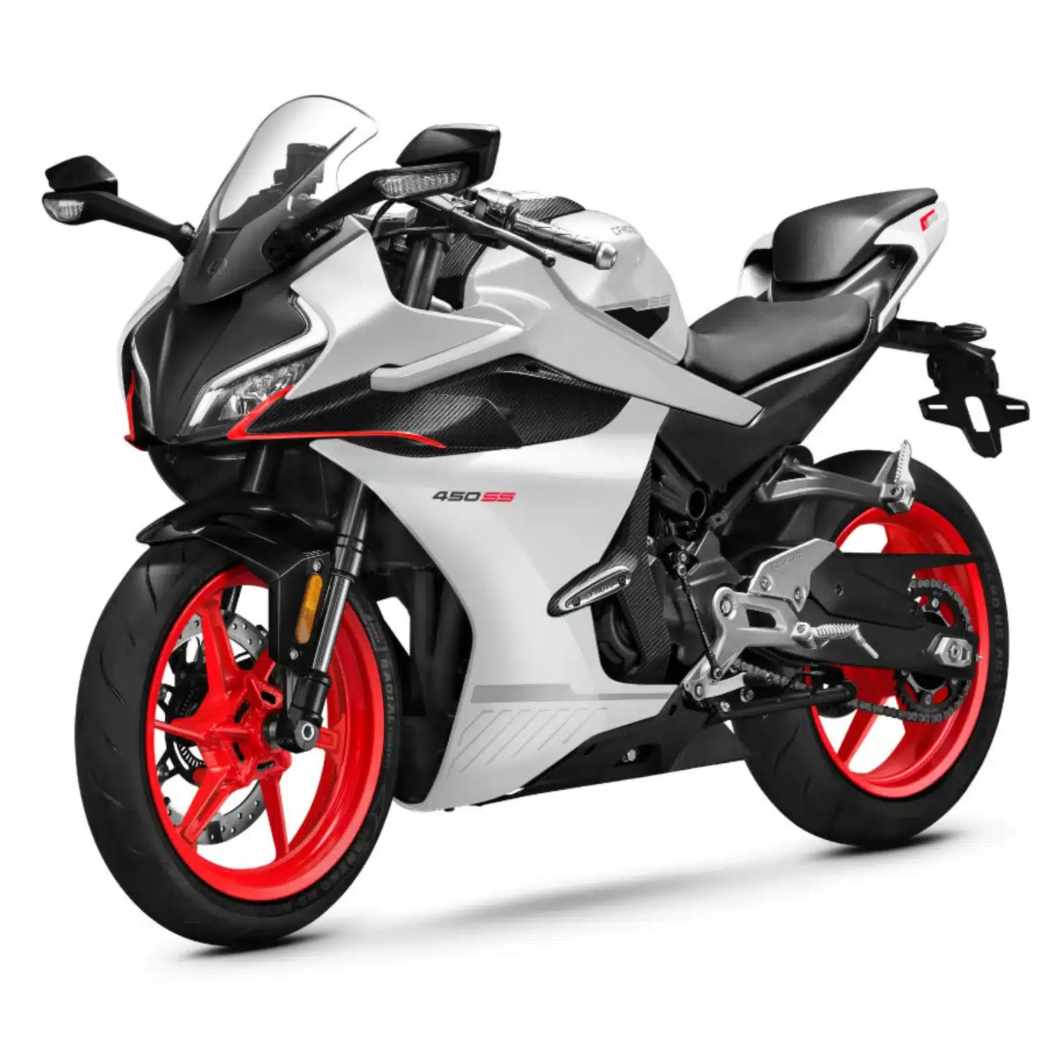 The fairing features carefully designed lines.