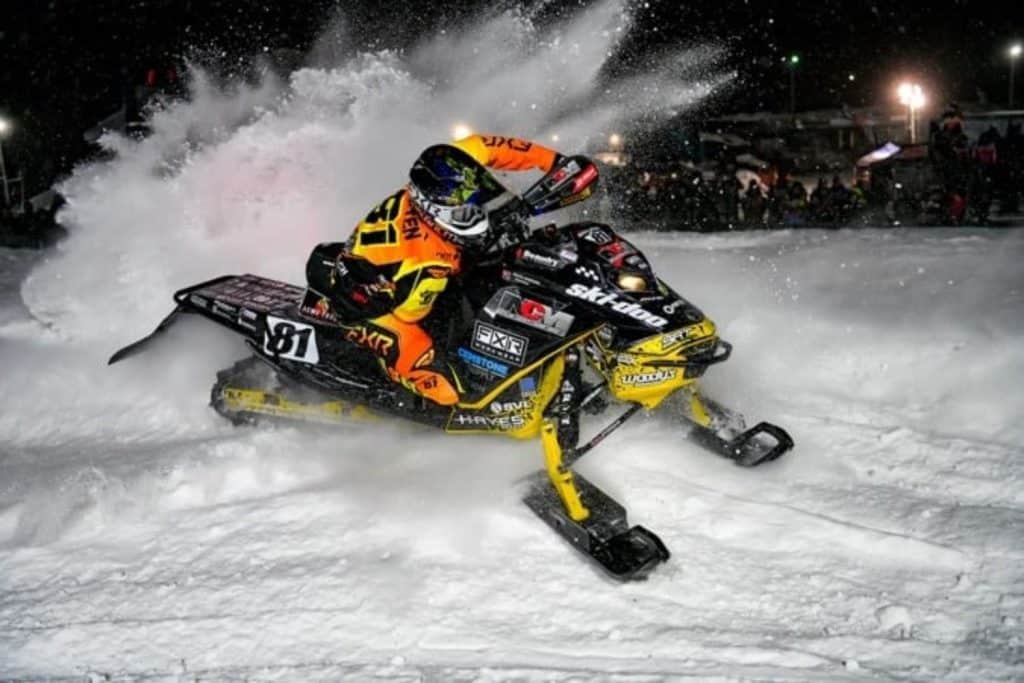 Cold Weather and Hot Racing as Ski-Doo Racers Mix It Up in Michigan