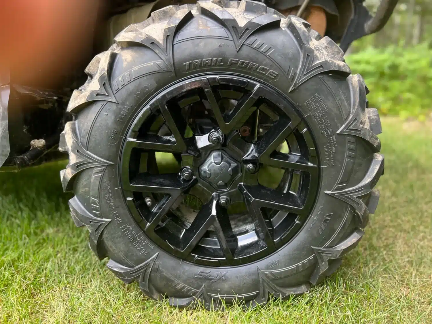 The XPS Trailforce tire is fitted to the Can-Am Outlander 700 XT.