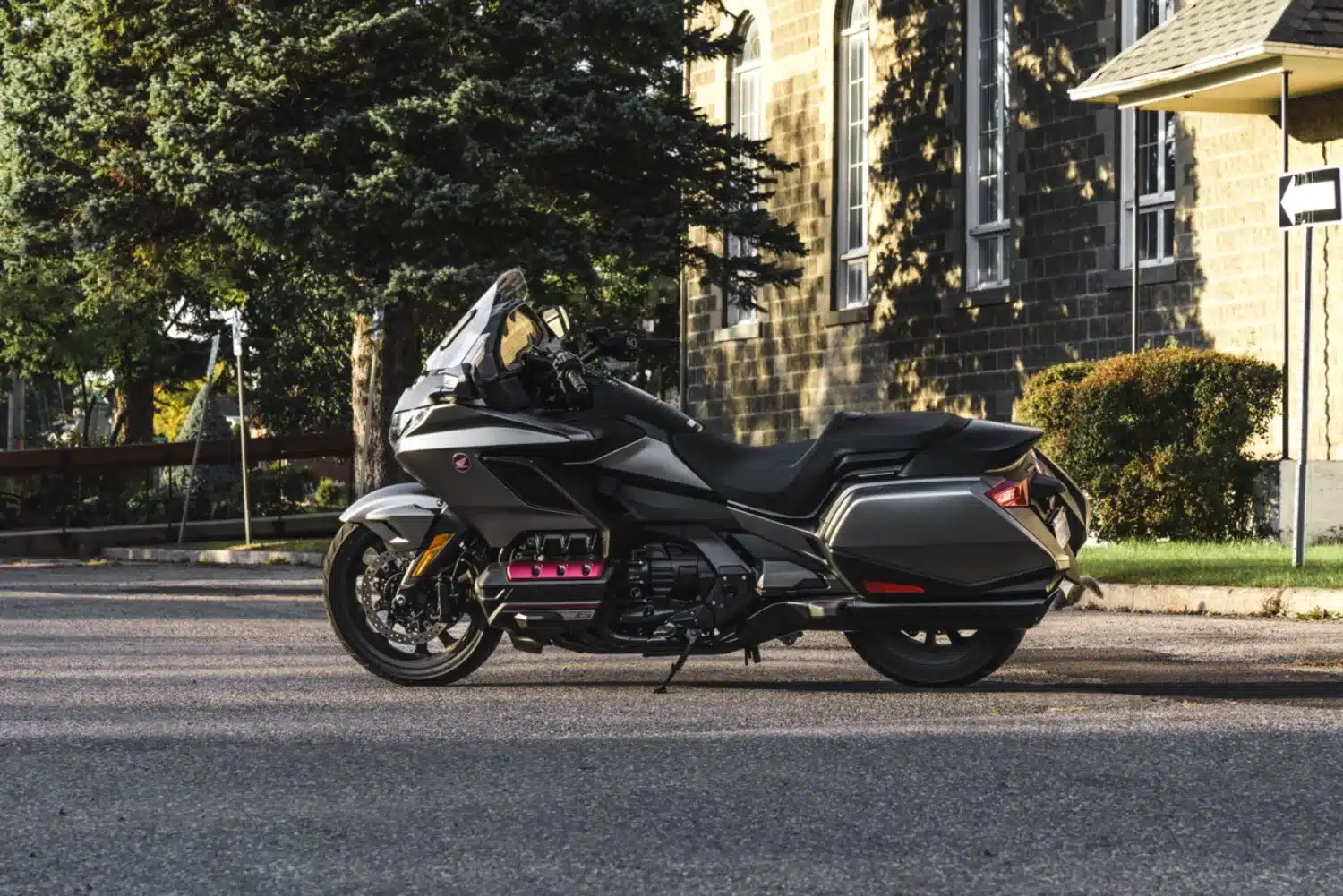 The Goldwing is also available in a bagger style.
