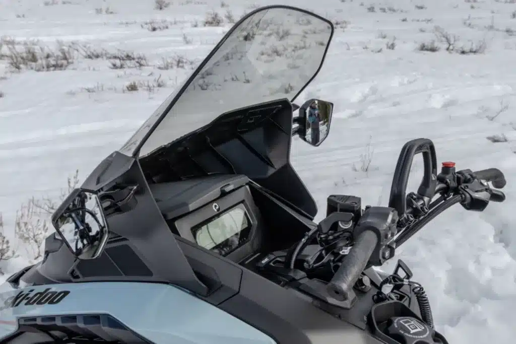 A large, flexible windshield