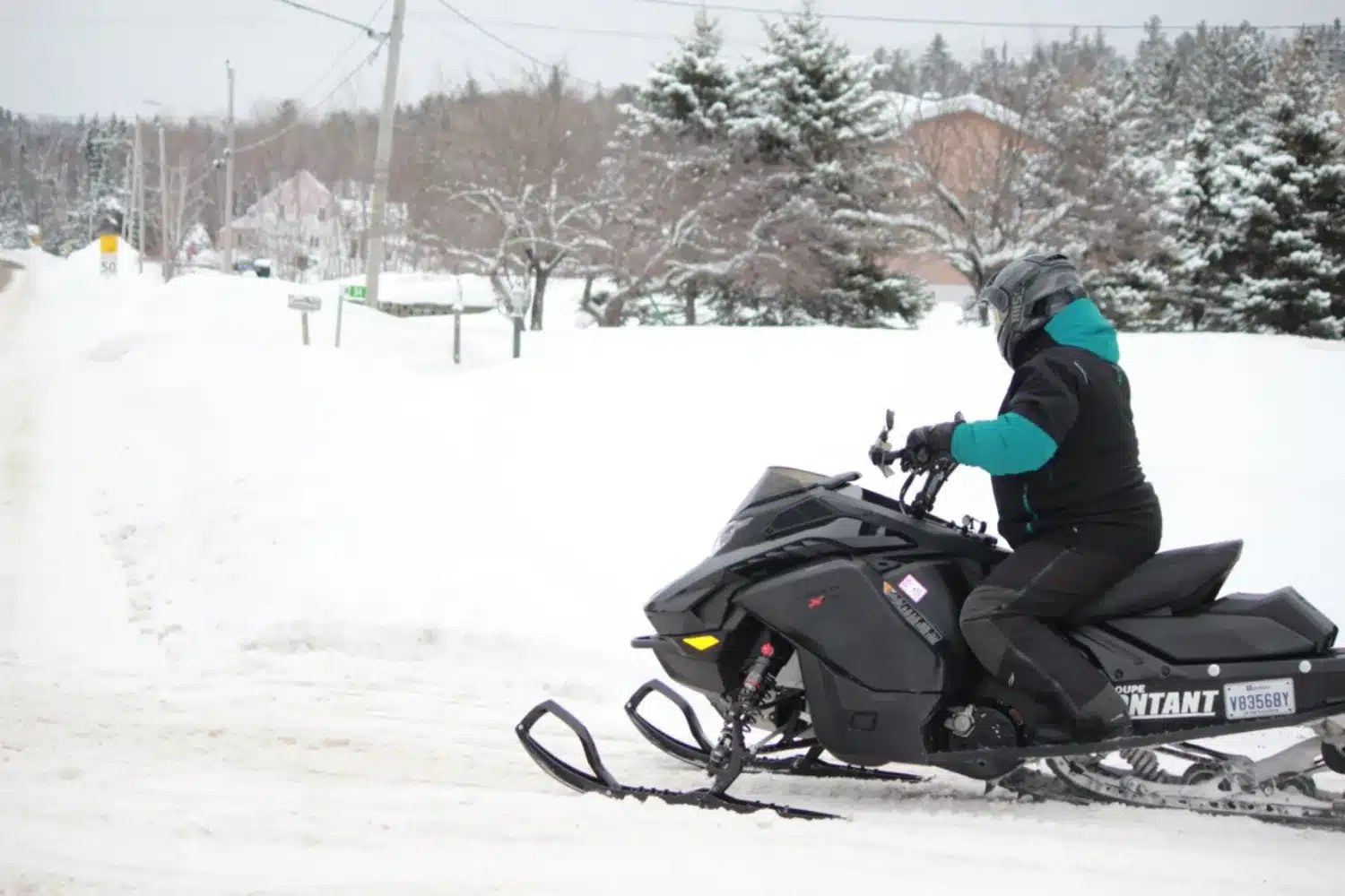 The driving position is designed to be ergonomic.