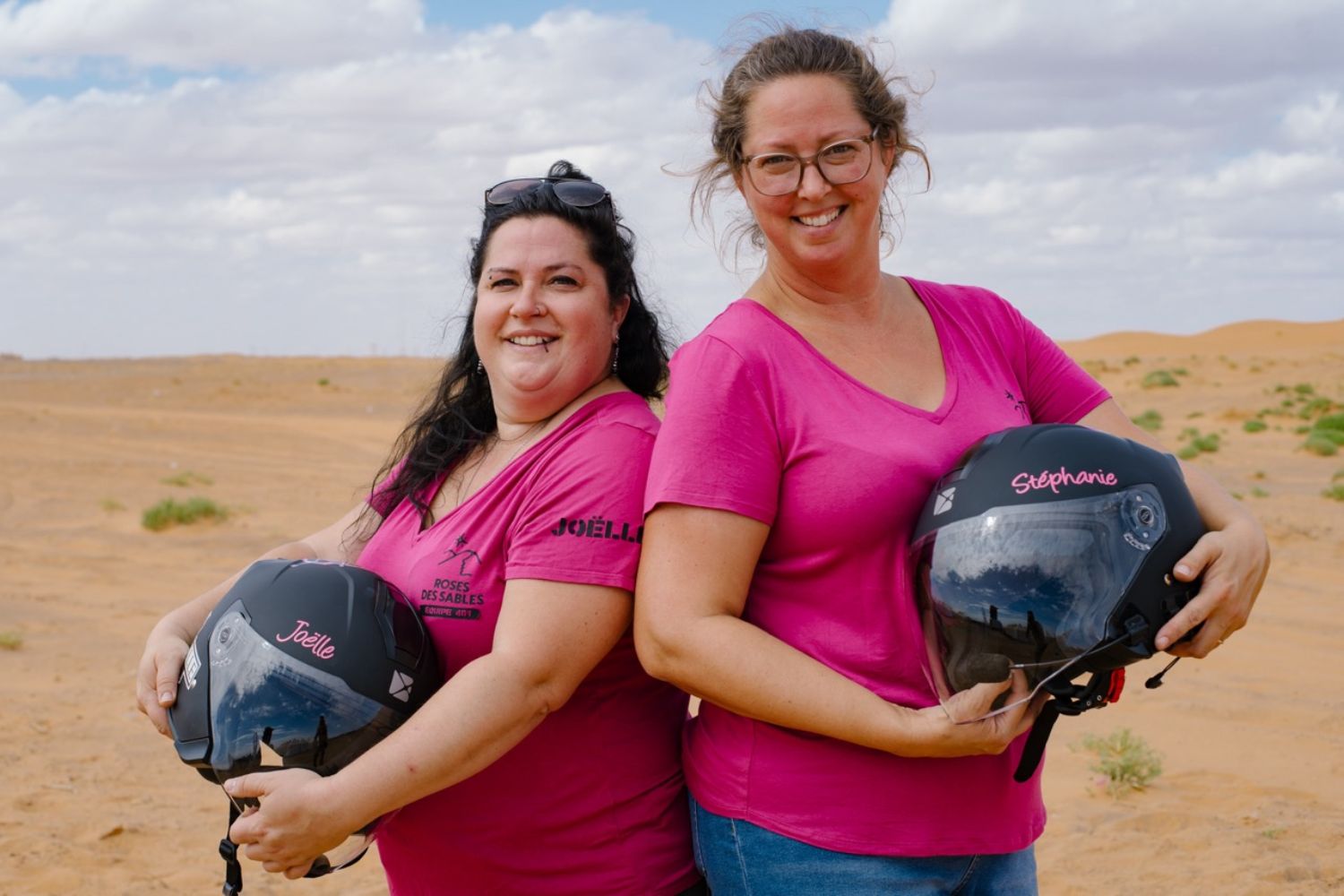 Team 401: Joëlle Thébault, navigator, and Stéphanie Bérubé, driver