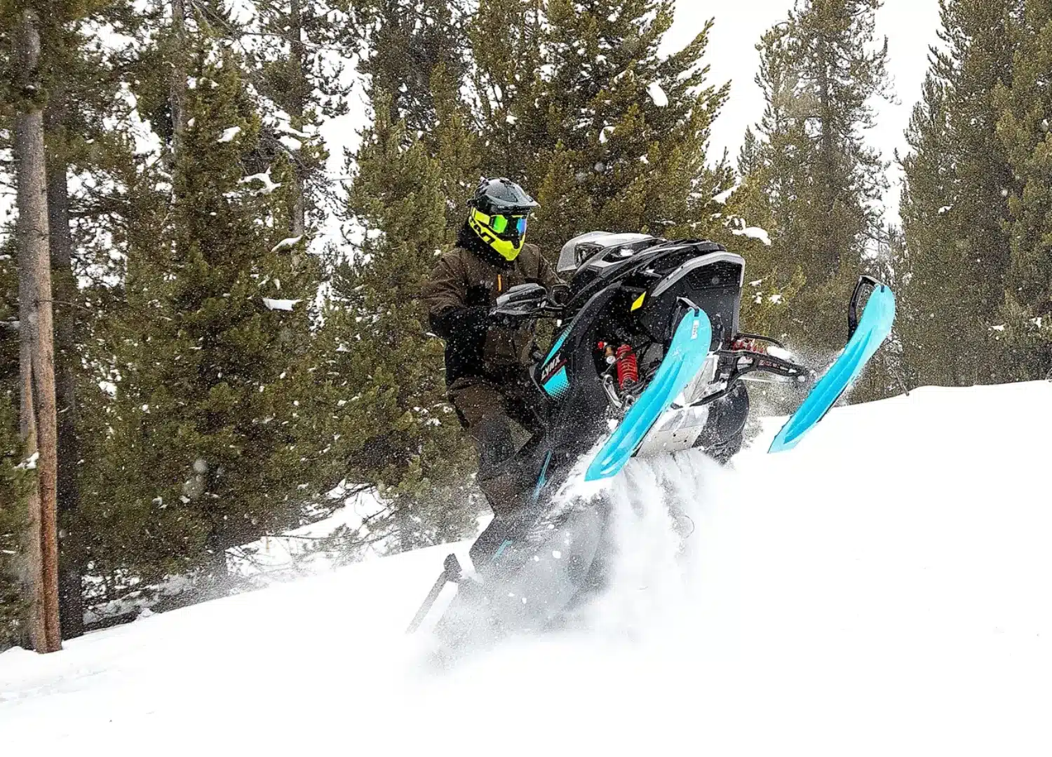 It's time to take it out in the powder and have some fun doing wheelies.