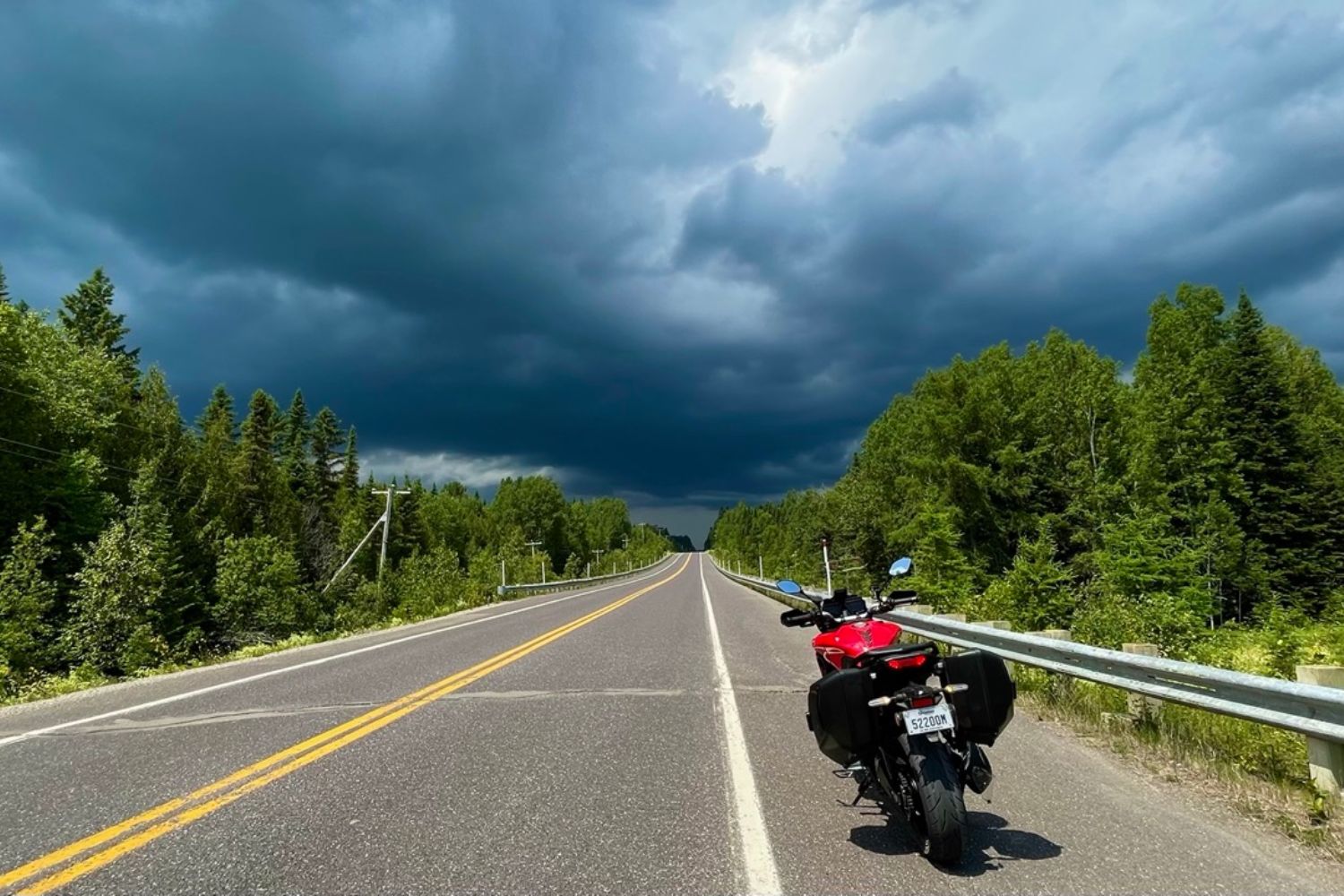 Riding in the rain is not a challenge.