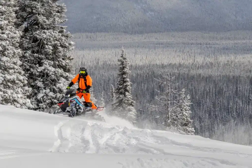 The Polaris RMK Factory Edition in its preferred environment.