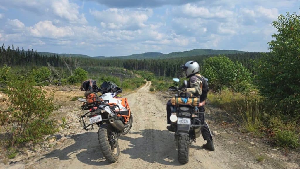 Driving through the wilderness of the Haute-Mauricie