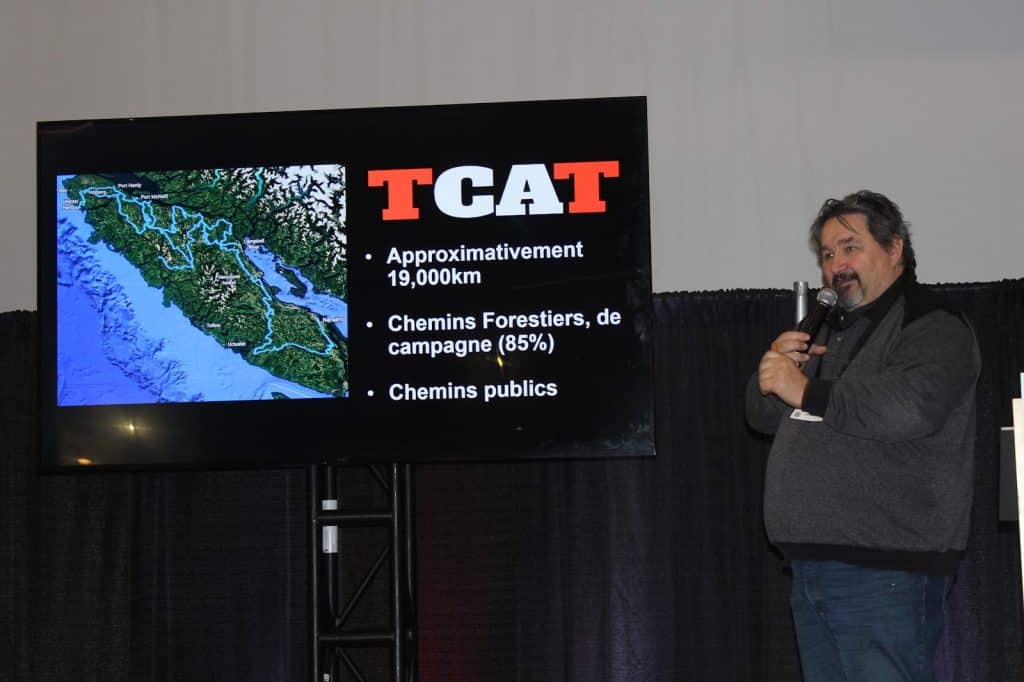 Marc Chartrand presents the Trans Canada Adventure Trail in the Xplrer zone.