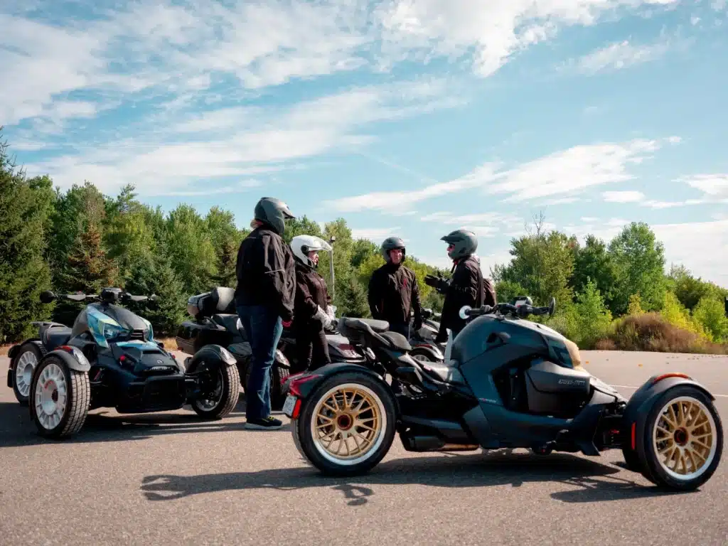 Can-Am closed course demo experiences introduce riders to the 3-wheel vehicles