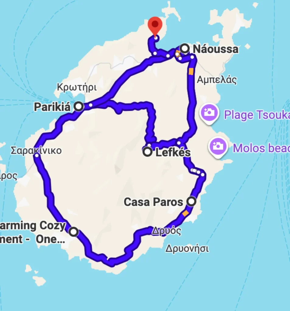 Parcours Ile Paros