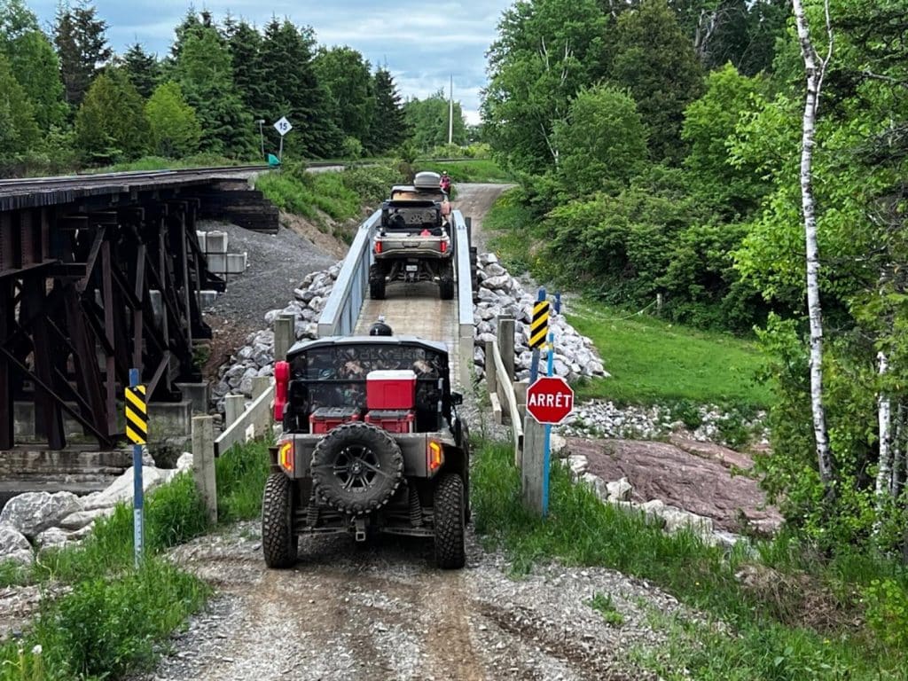 Existing infrastructure limits the movement of UTVs that are too wide.