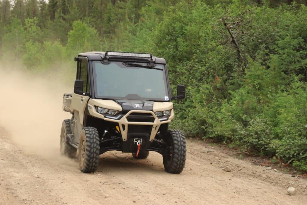 Enclosed, air-conditioned UTVs push the weight limit in many jurisdictions