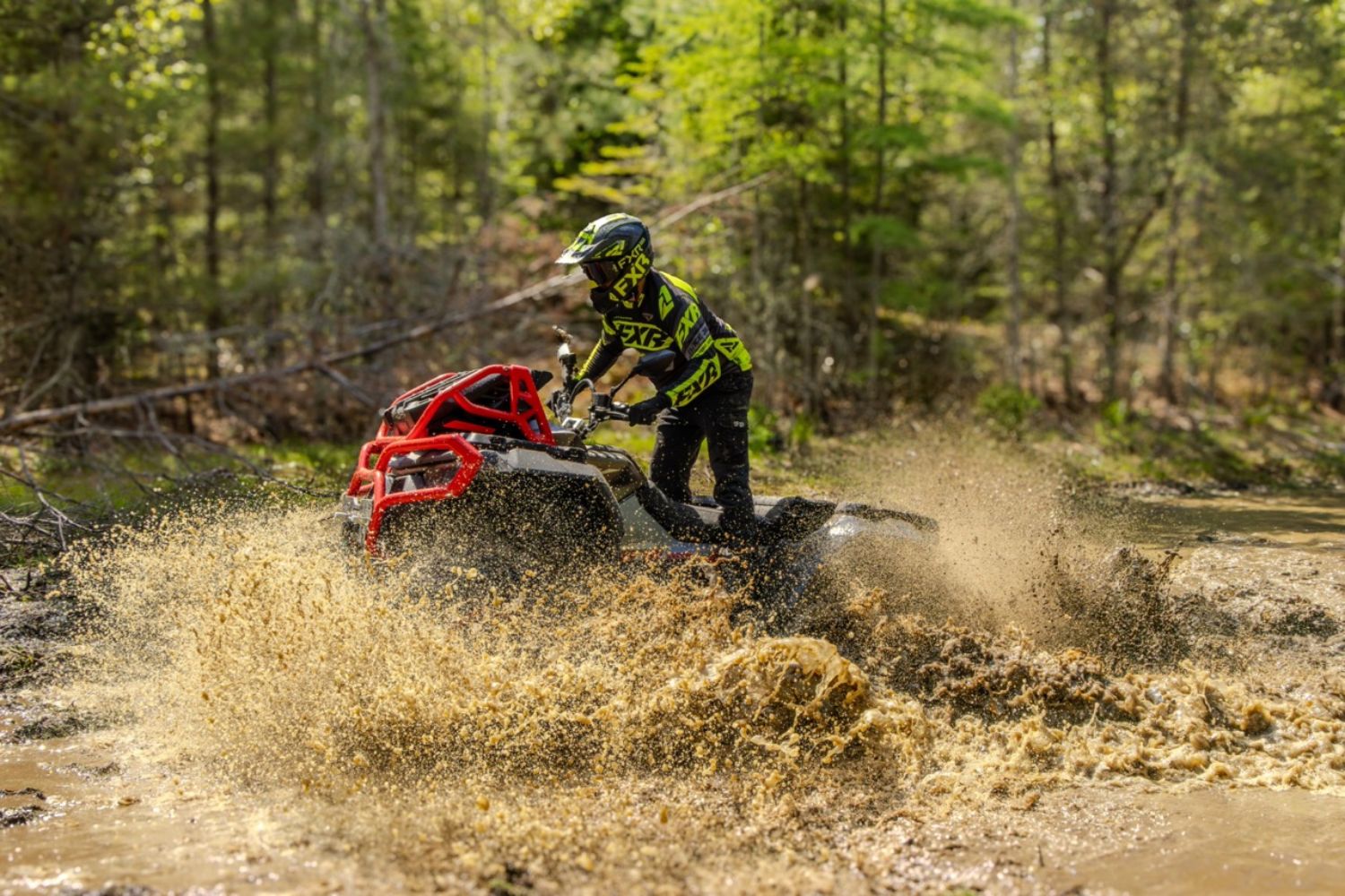 The MV 1000 in its natural element