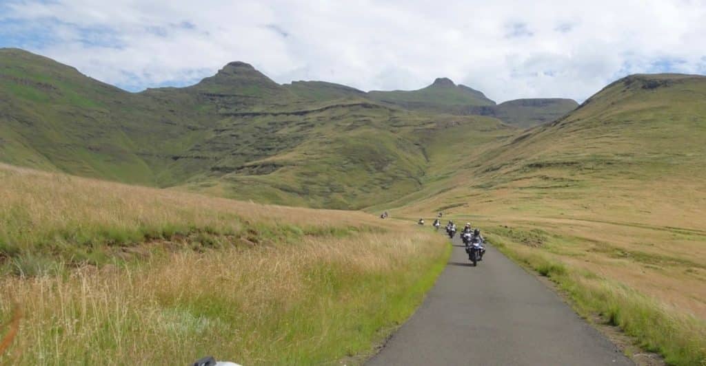 The Ukhahlamba Drakensberg Park runs along the mountains on the border with Lesotho.