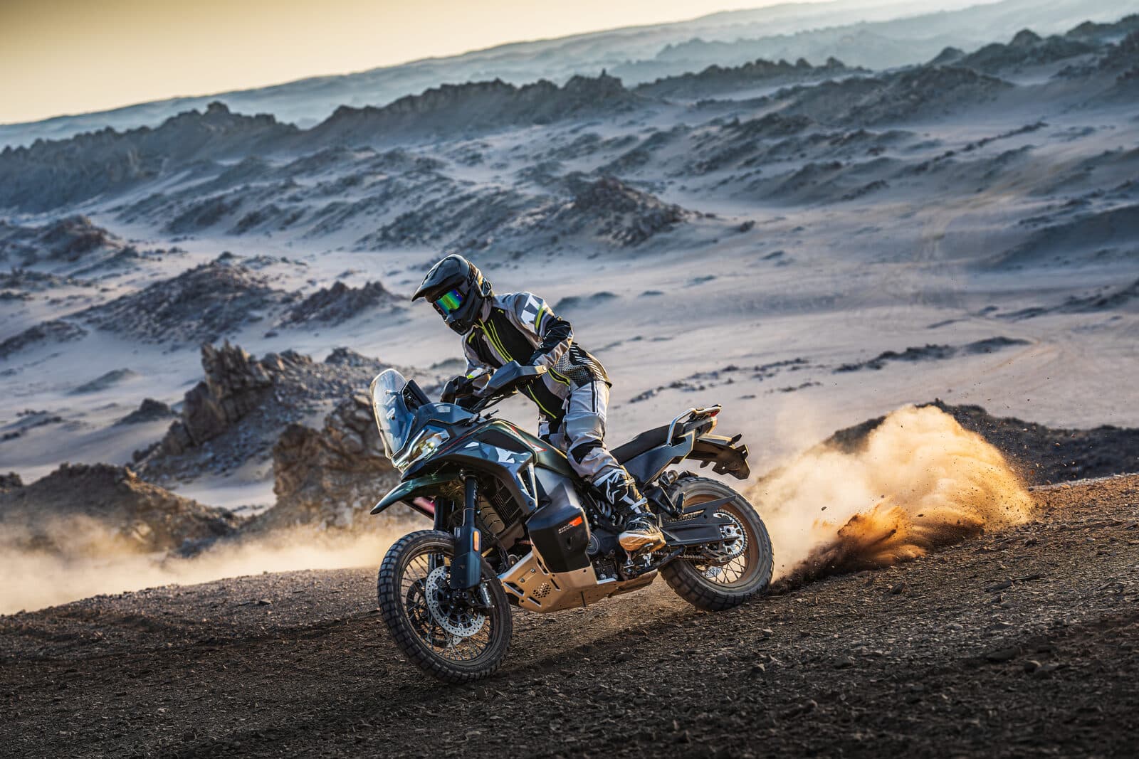 The IBEX 950 is powered by a 946cc parallel-twin producing 111 hp.