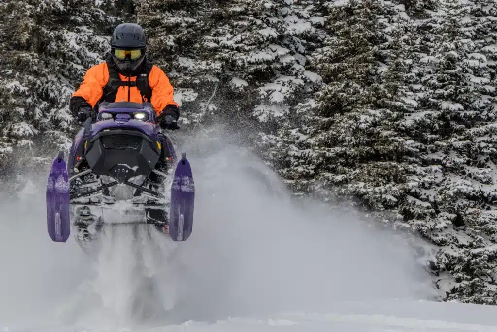 off-trail snowmobiles