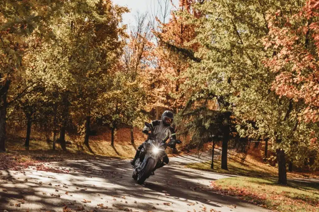 autumn motorcycle ride
