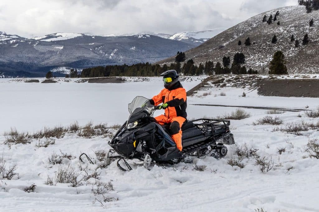 The Polaris TITAN in its element, exploring untouched territory.