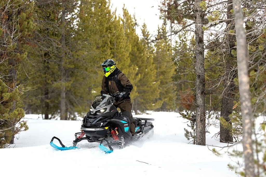 The LYNX Commander RE exploring the forest. (2026 model shown)